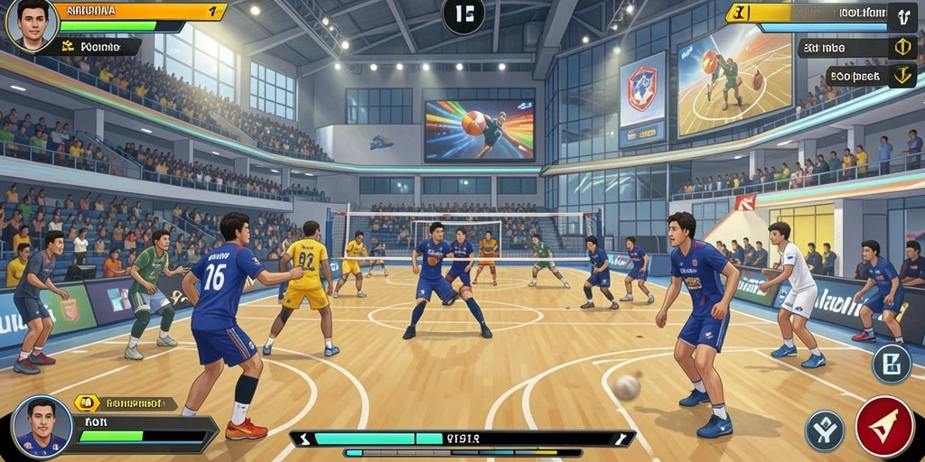 Tangkapan layar dari permainan slot yang mendebarkan.
