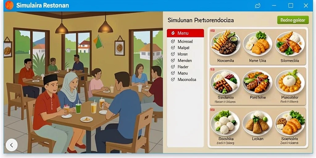 Tampilan antarmuka yang menarik dan mudah digunakan.