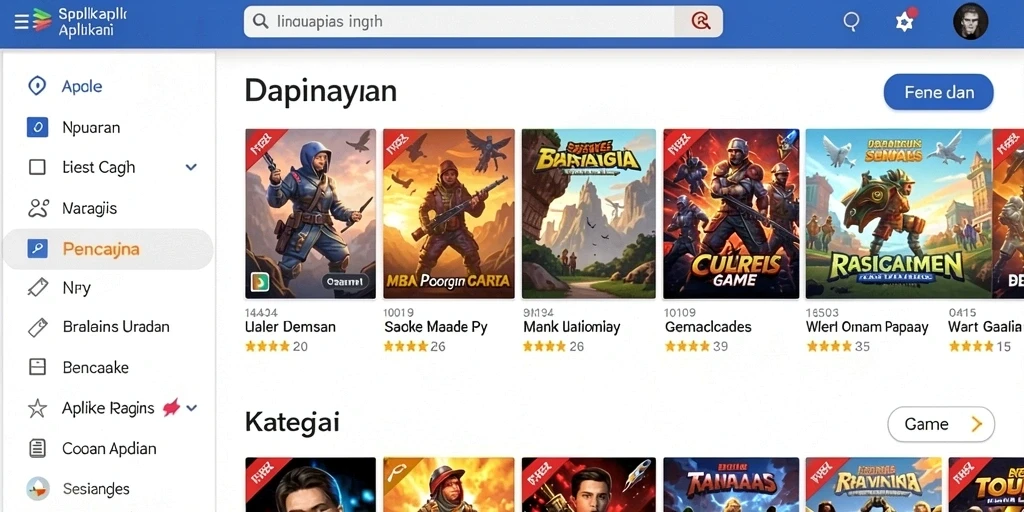 Tampilan antarmuka yang intuitif dan menarik.
