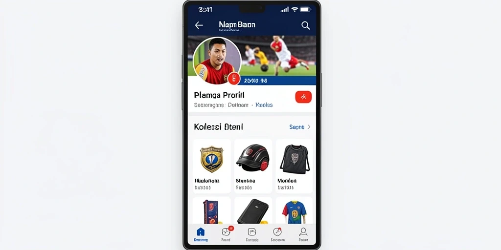 Tampilan menu utama dengan desain yang menarik.