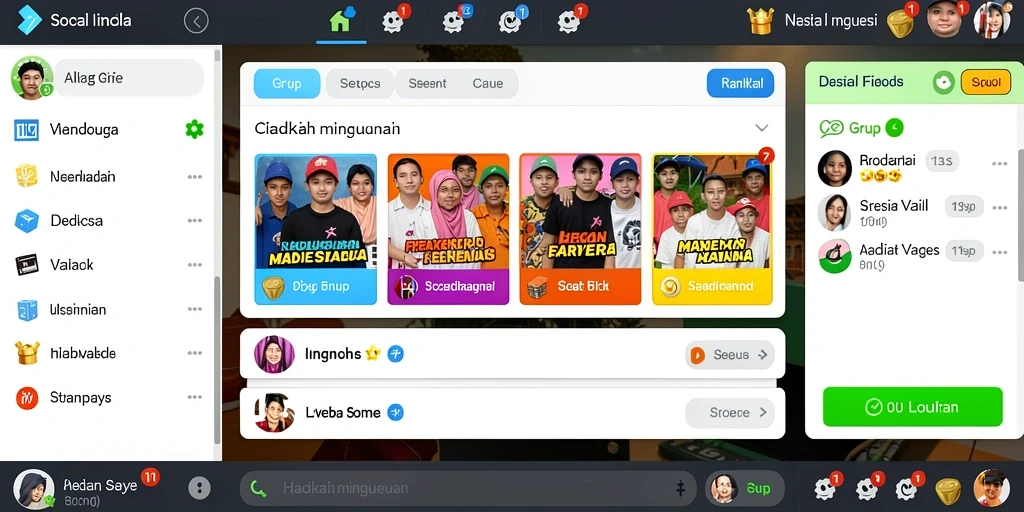 Tampilan antarmuka yang menarik dan user-friendly.