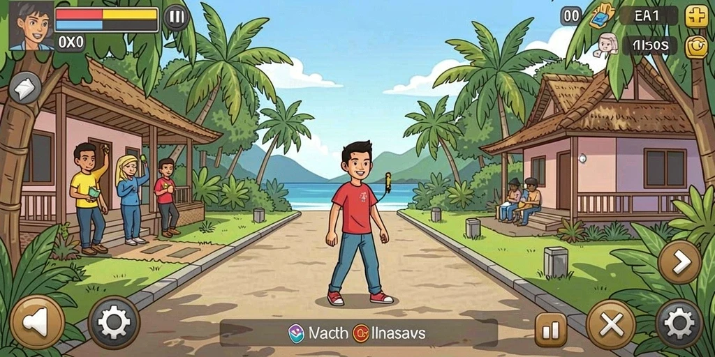 Tangkapan layar menampilkan grafis yang menakjubkan.